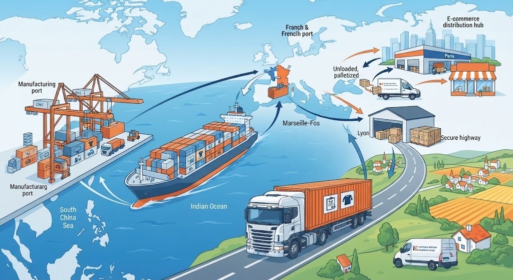 ddp shipping from china to france