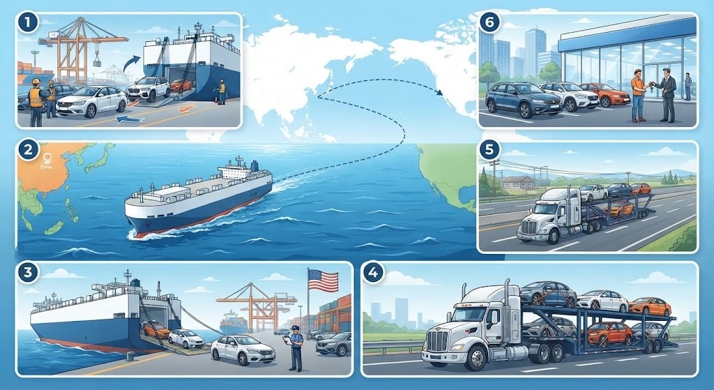 how to ship cars from china to usa
